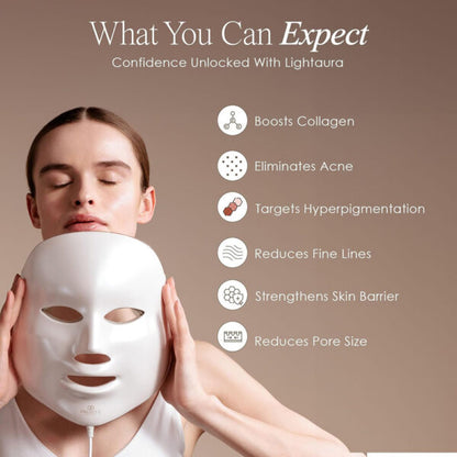 7-Color LED Light Therapy Facial Mask for Radiant Skin - Advanced Skincare at Home